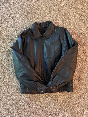 Vintage 90’s William Barry Genuine Leather Men's Jacket
